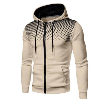 Men's Slim Fit Hooded Cardigan Sweater