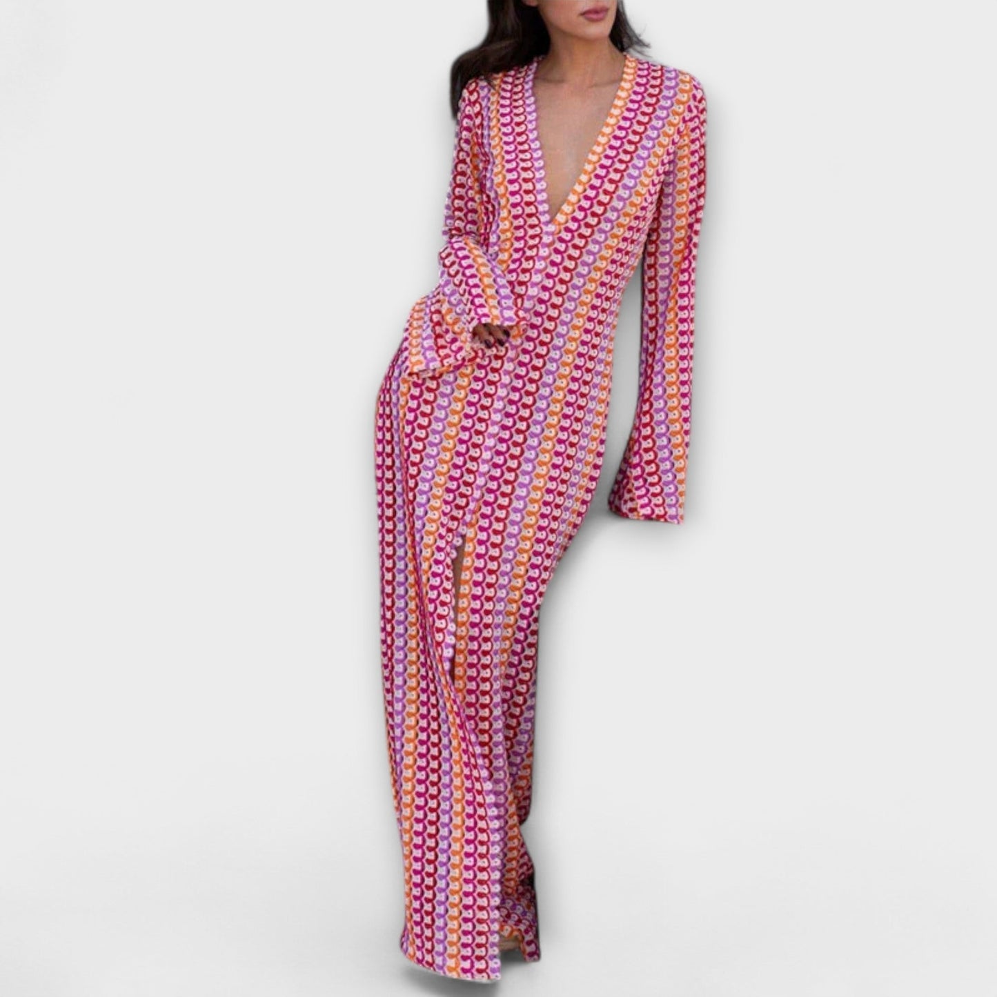 Sunny V-Neck Maxi Dress for Women