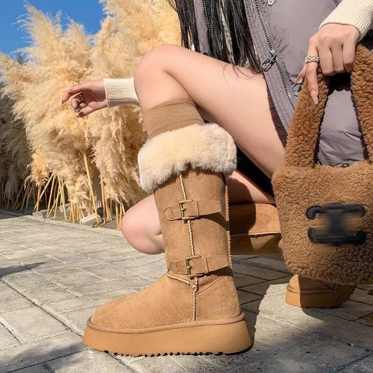 Warm Waterproof Ankle Boots for Women - Soft Inside
