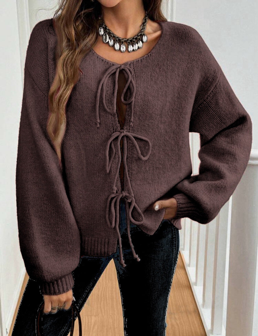 Chic Cable Knit Pullover Sweater