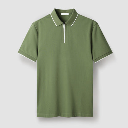 Classic Fit Zip Polo Shirt