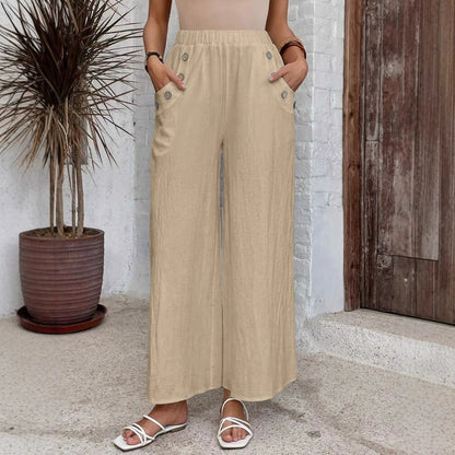 Women's Lightweight Wide Leg Pants Comfort Fit