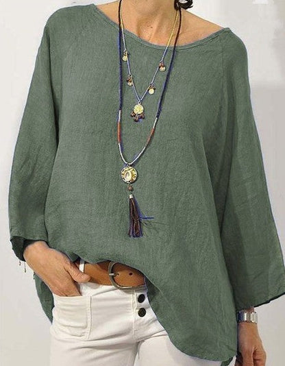 Comfortable Women's Cotton Relaxed Fit Blouse