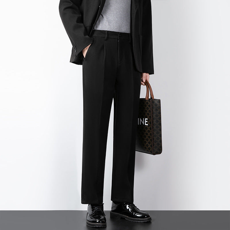Slim Fit Formal Mens Wool Trousers - Nocini