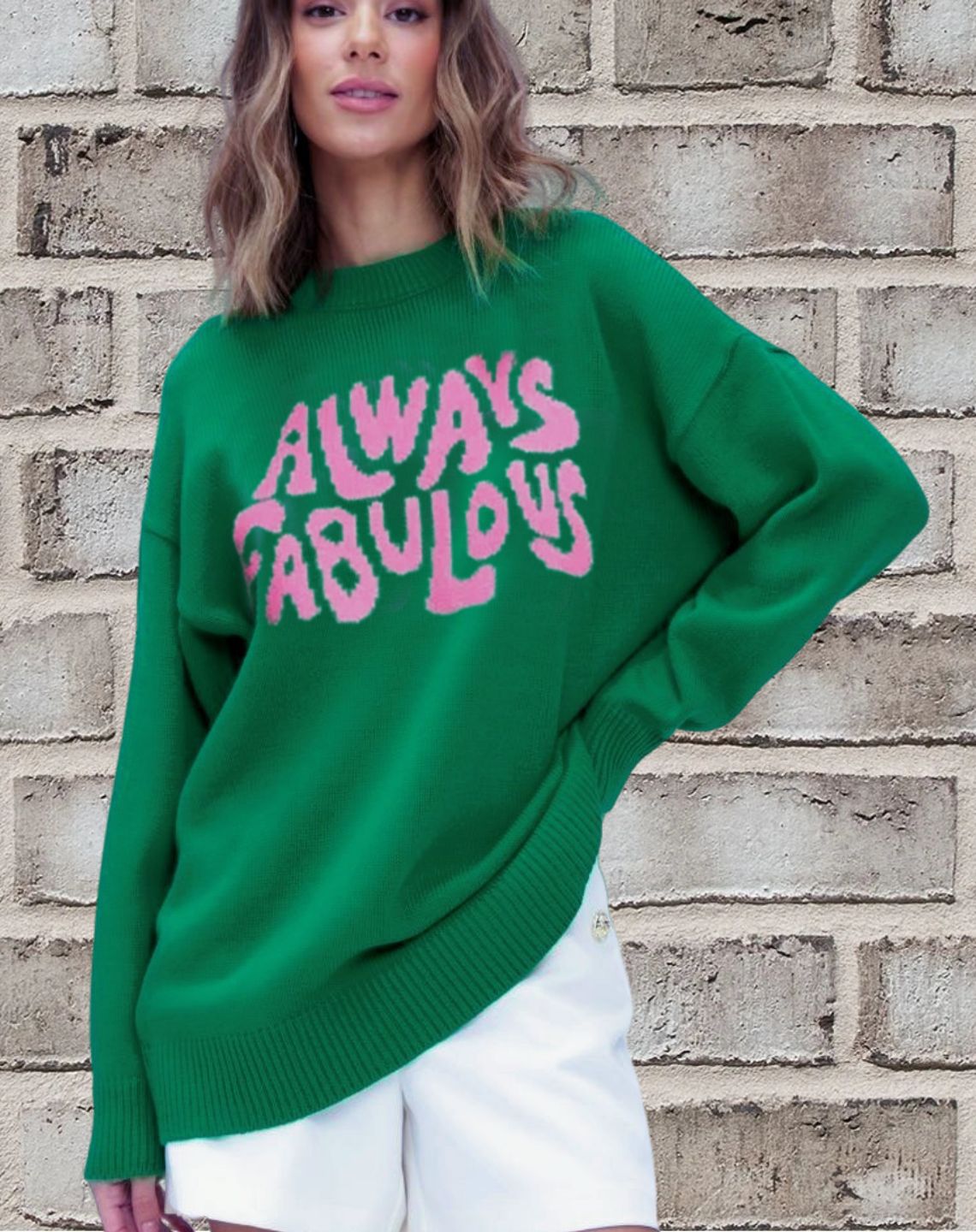 Casual Oversized Knit Women's Sweater - Nocini