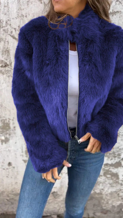 Cozy Faux Fur Parka Jacket for Women