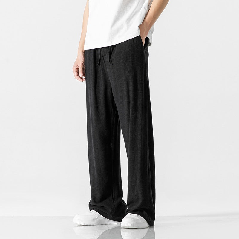 Comfortable Men's Full Length Drawstring Trousers