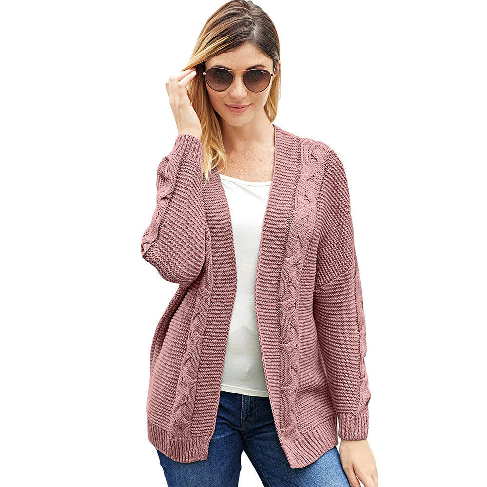 Cozy Women's Open Front Chunky Knit Cardigan
