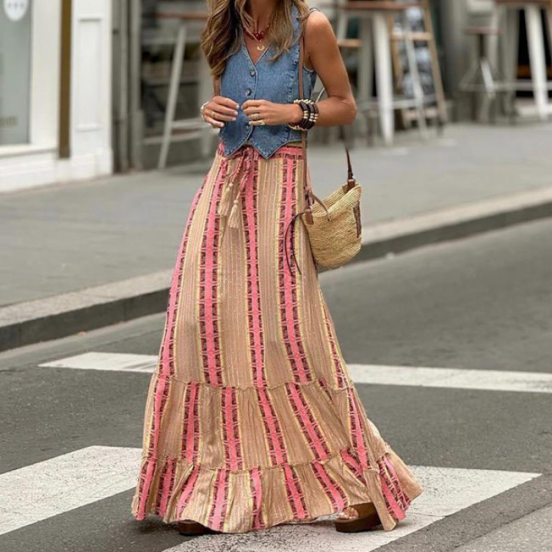 Long Flowy Women's Maxi Skirt - Nocini