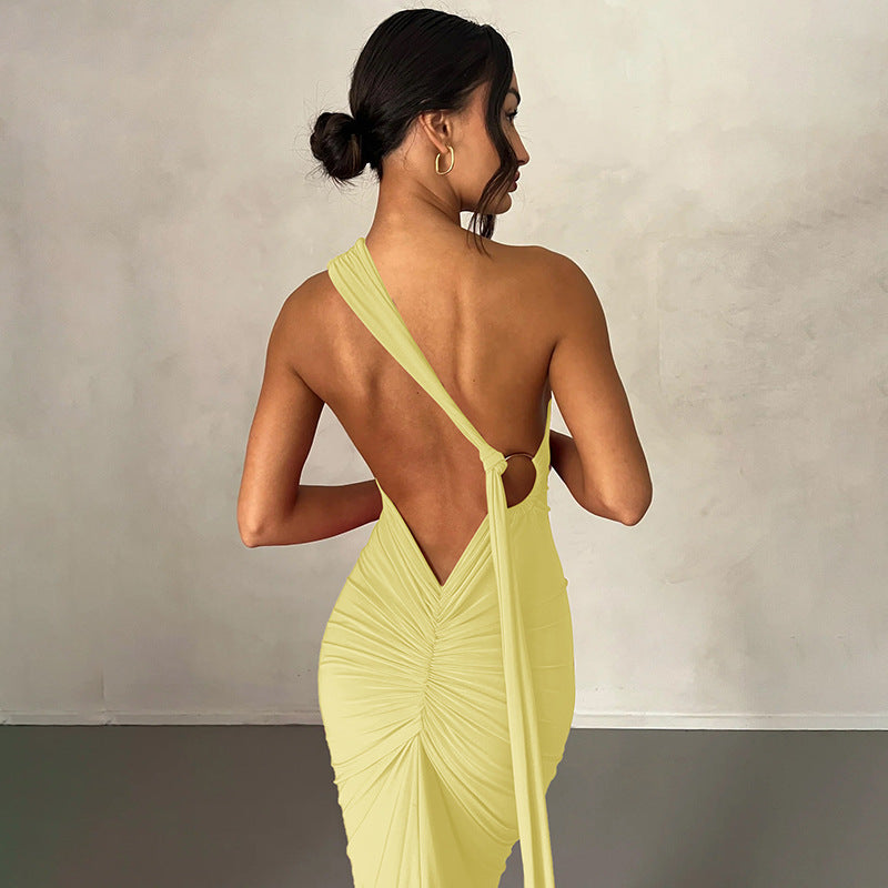 Sexy Long Sleeved Women's Party Gown