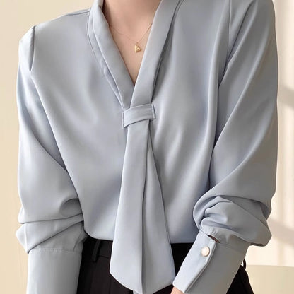 Elegant Silk Necktie Top