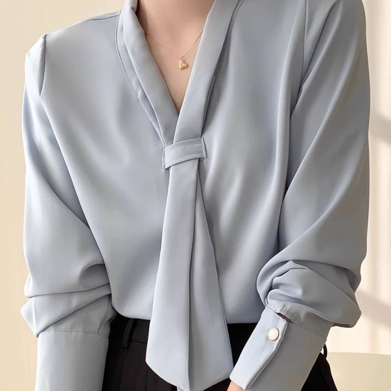 Elegant Silk Necktie Top