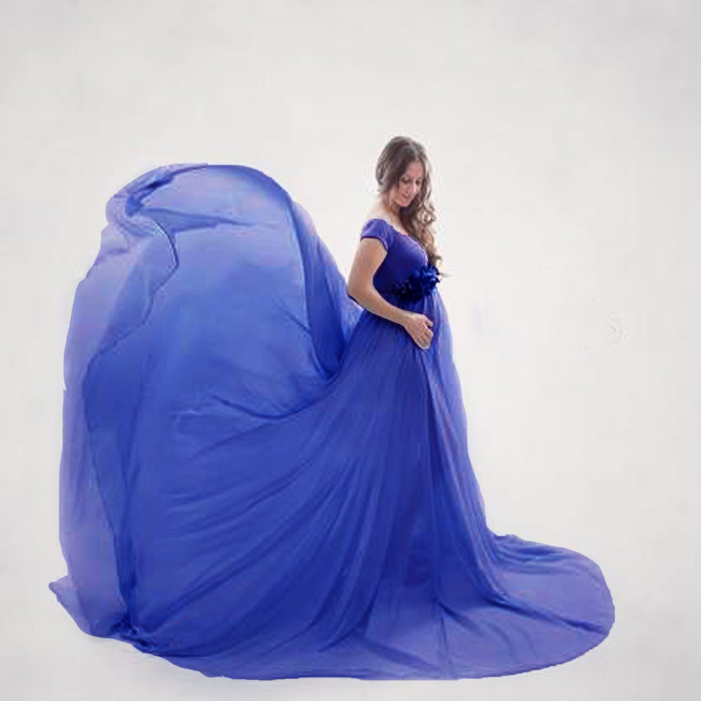 Comfortable Pregnant Lady Maxi Dress