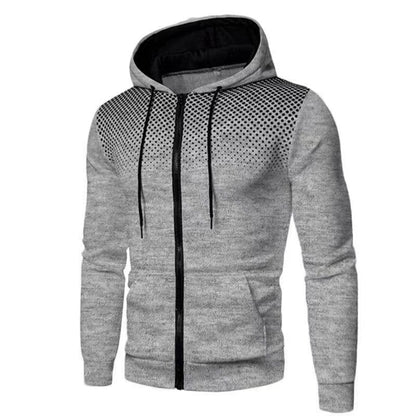 Men's Slim Fit Hooded Cardigan Sweater