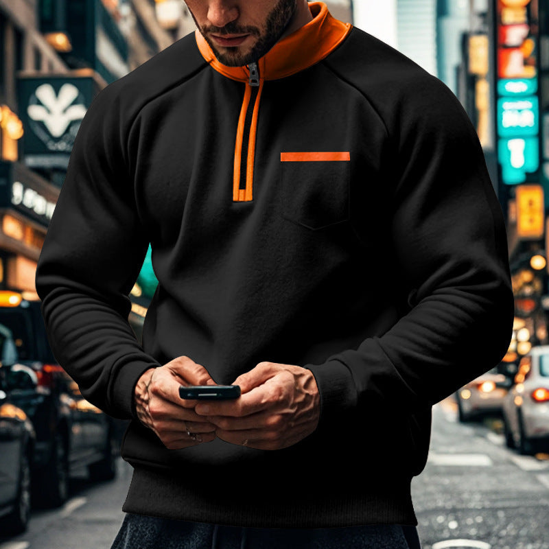 Classic Fit Men's Zipper Sweatshirt