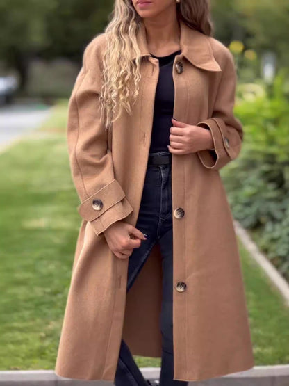 Casual Women's Oversized Button Coat