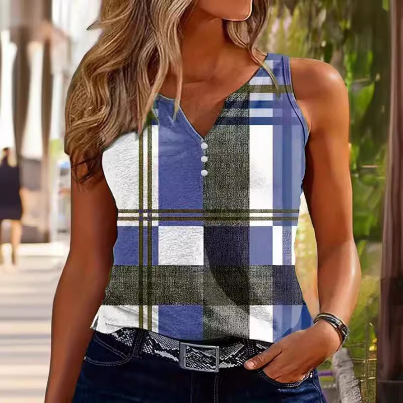 Feminine Fit V Neck Tank Top