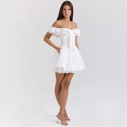 Elegant Off Shoulder Lace Dress for Women - Nocini
