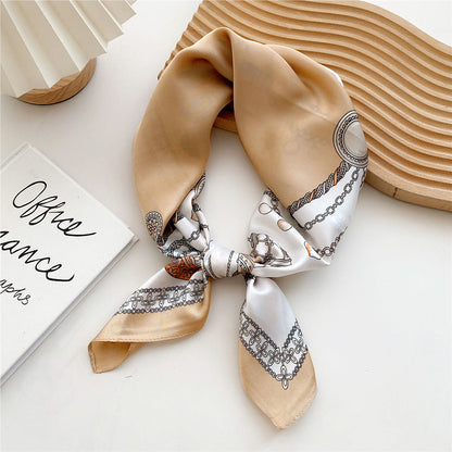 Luxurious Silk Patterned Scarf - Olytrend