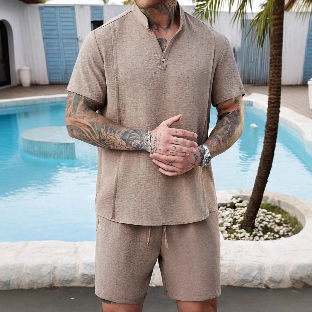 Men's Casual Tee and Shorts Set Comfort Fit - Nocini
