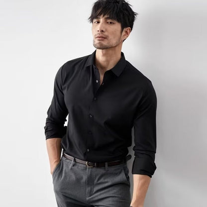 Slim Fit Men's Dress Shirt in Soft Formal Fabric - Nocini