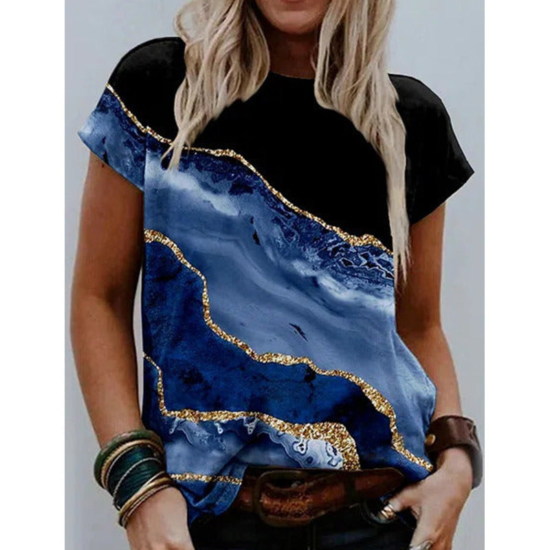 Casual Ladies Tee with Unique Graphic Print - Nocini
