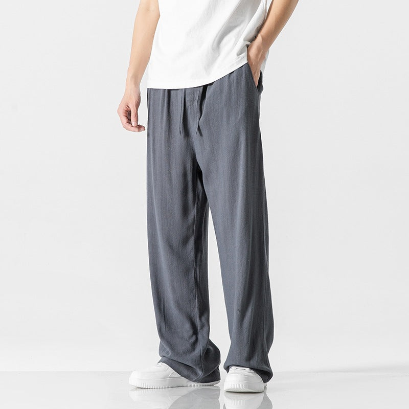 Comfortable Men's Full Length Drawstring Trousers