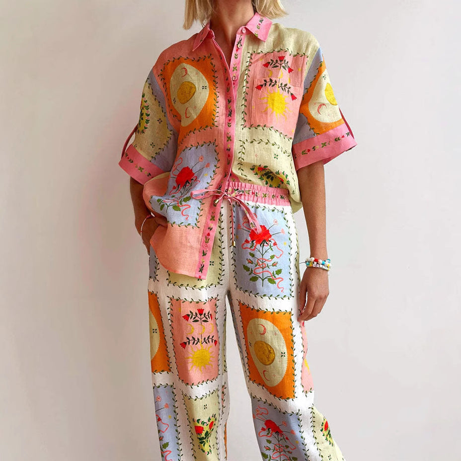 Casual Linen Cardigan for Women with Short Sleeves