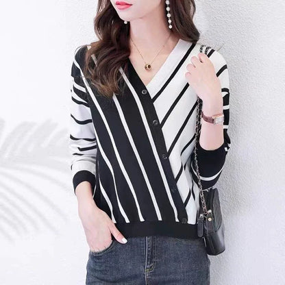 Classic Fit Women's Long Sleeve Cardigan Sweater