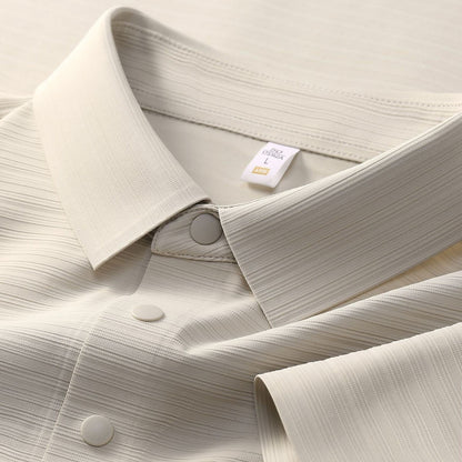 Cool Breathable Silk Polo Shirt
