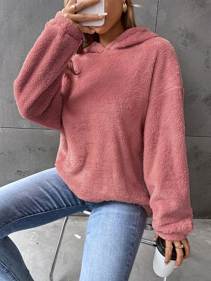 Cozy Women's Fleece Sweatshirt with Long Sleeves