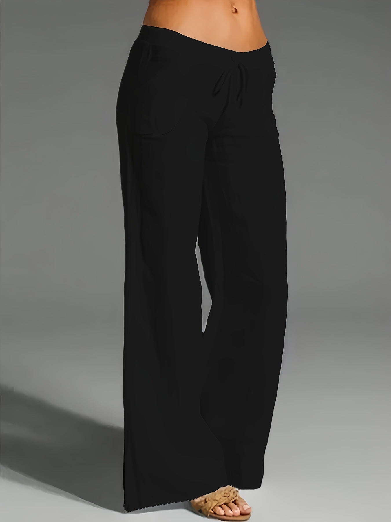 Comfortable Women's Loose Fit Cotton Pants - Nocini