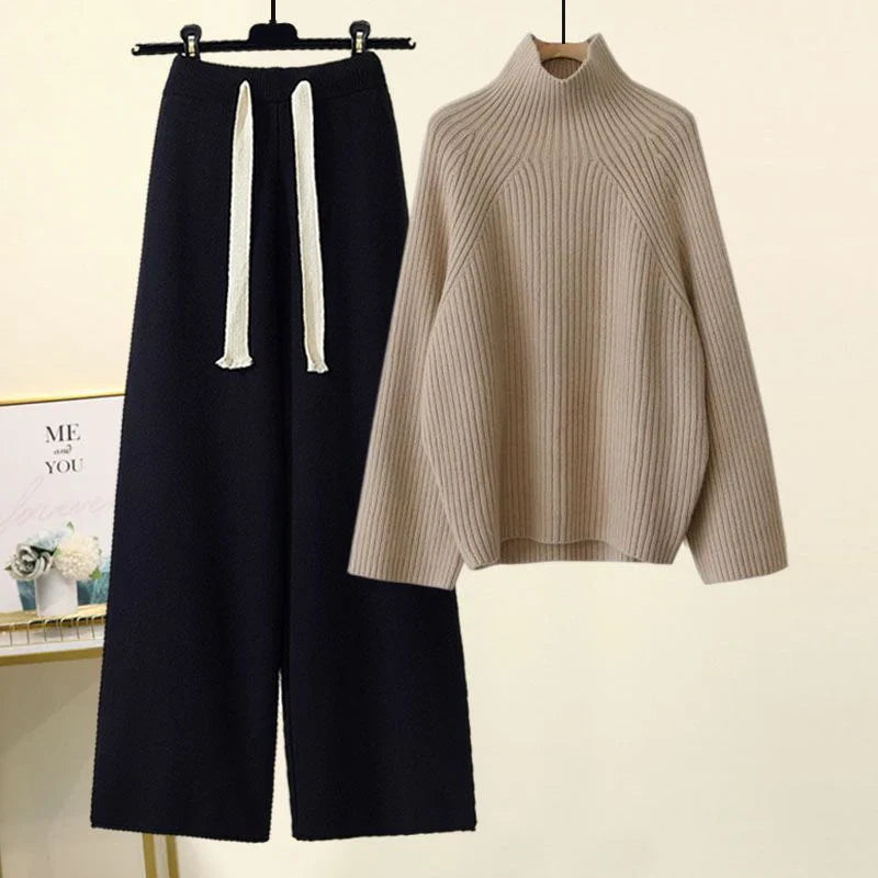Cozy Oversized Sweater Two Piece Set
