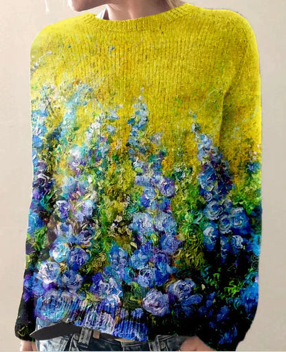 Soft Wool Women's Long Sleeve Crew Neck Sweater