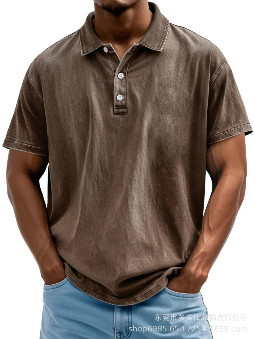 Casual Classic Cotton Short Sleeve Polo Shirt