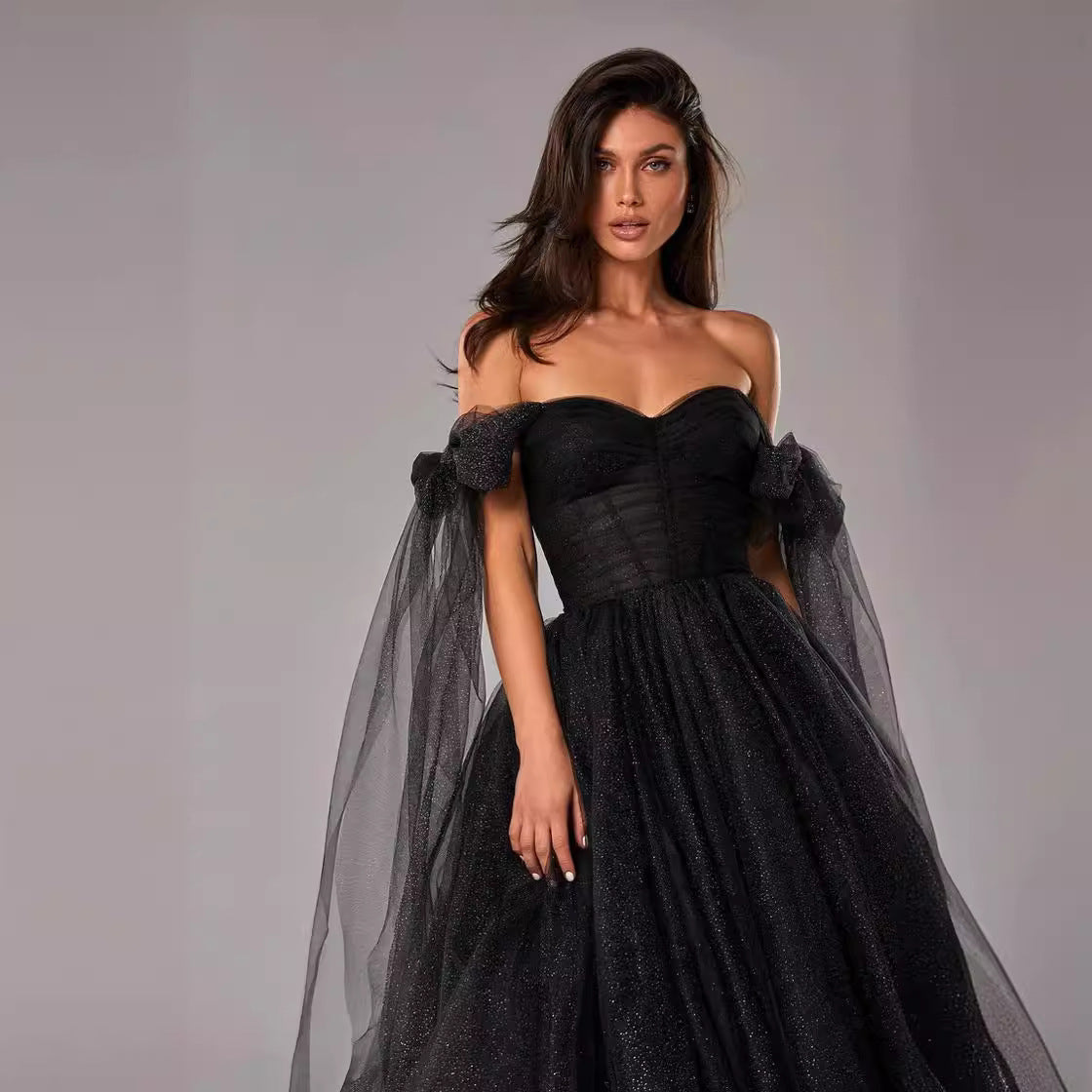 Semi Sheer Backless A Line Women Dress