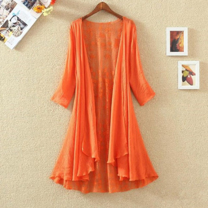 Soft Women's Open Front Lace Cardigan Sweater