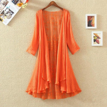 Soft Women's Open Front Lace Cardigan Sweater