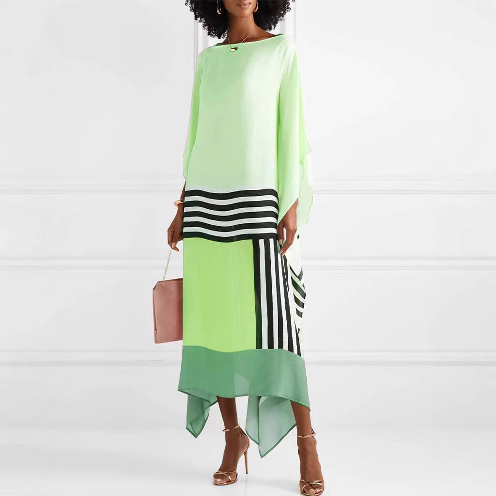 Relaxed Fit Women's Striped Maxi Dress