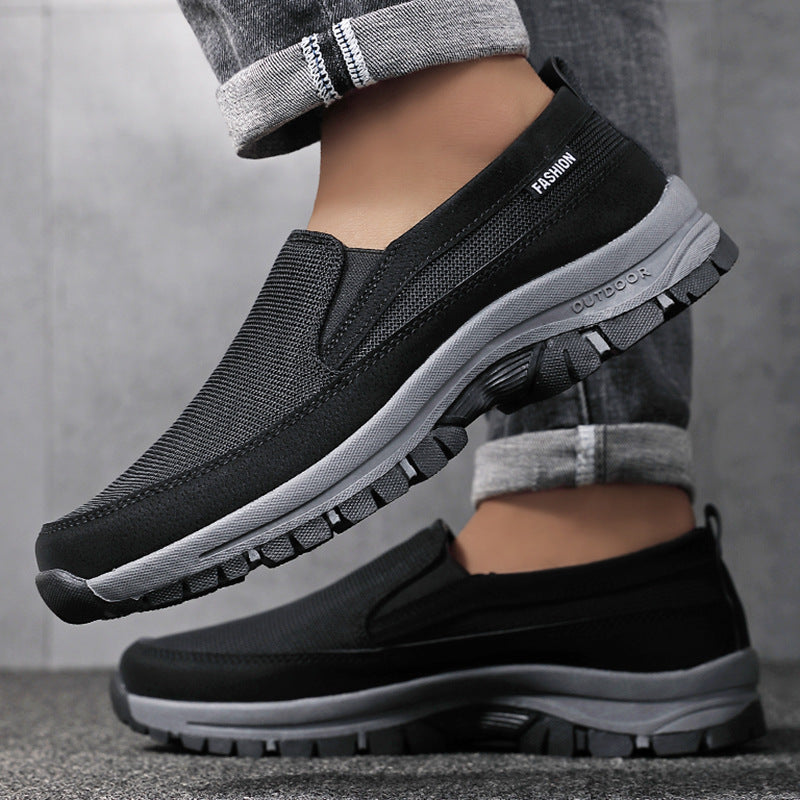 Men's Slip On Shoes - Lightweight Mesh - Cushioned Insoles