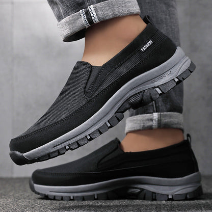 Men's Slip On Shoes - Lightweight Mesh - Cushioned Insoles
