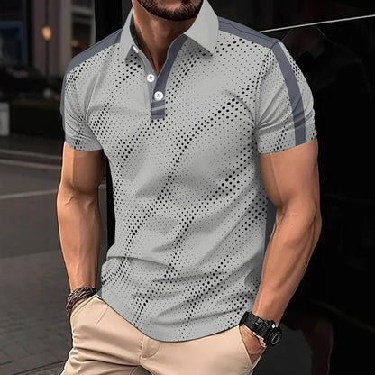 Men's Slim Fit Graphic Polo Shirt