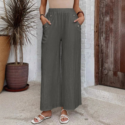 Women's Lightweight Wide Leg Pants Comfort Fit