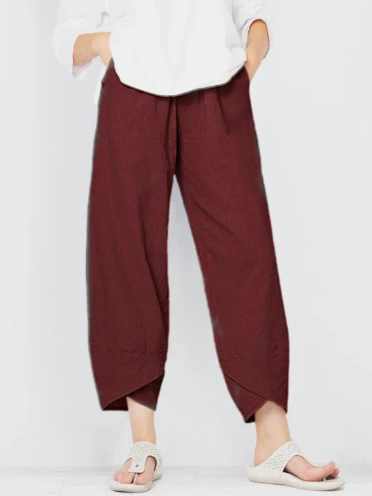 Flattering High Waist Wide Leg Womens Pants