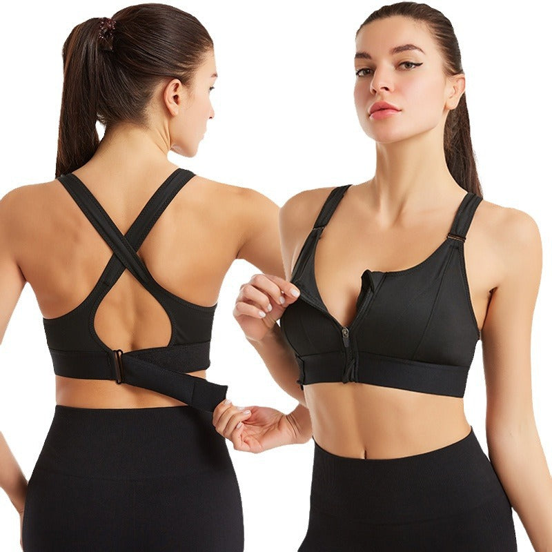 Soft & Supportive Front Zip Sports Bra
