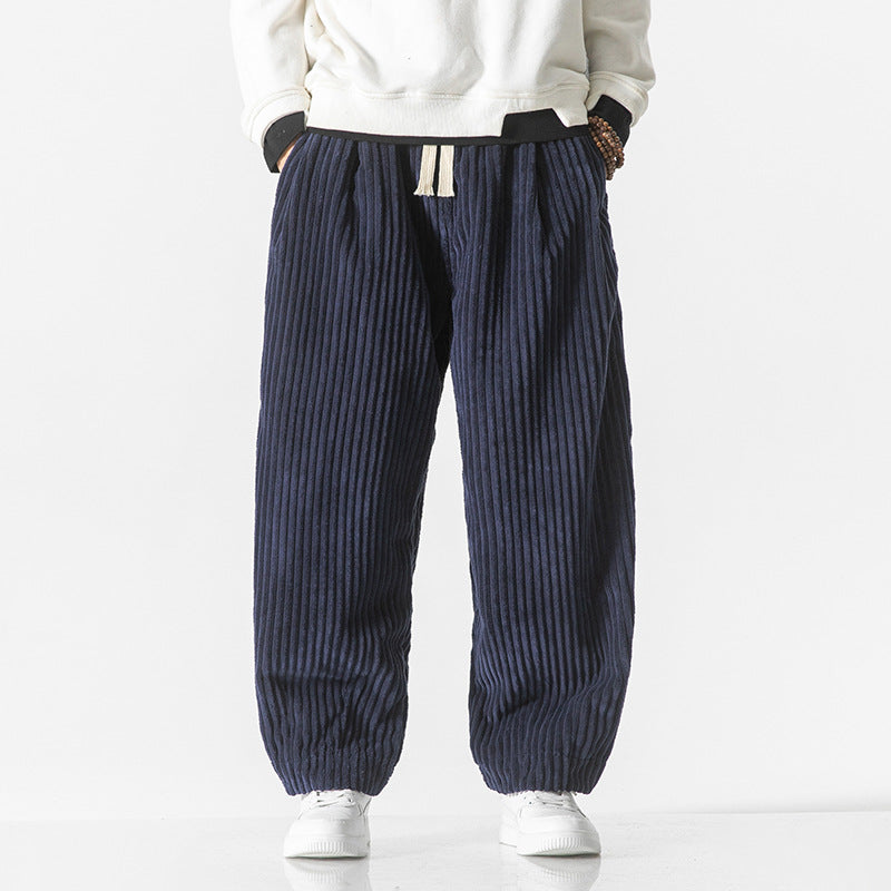 Relaxed Fit Men's Corduroy Casual Pants - Nocini