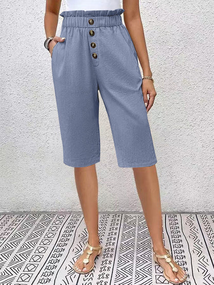 Comfortable High Waisted Paperbag Shorts for Women