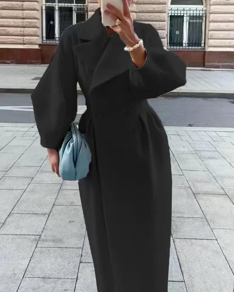 Classic Fit Women's Double Breasted Coat