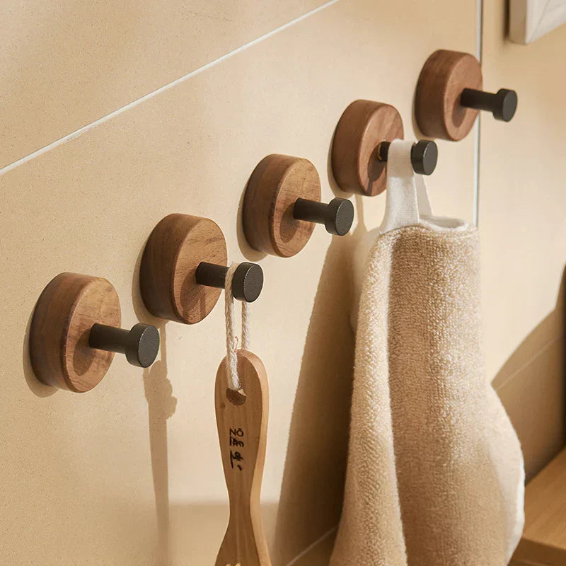 Simple Rustic Wooden Wall Hook - Nocini