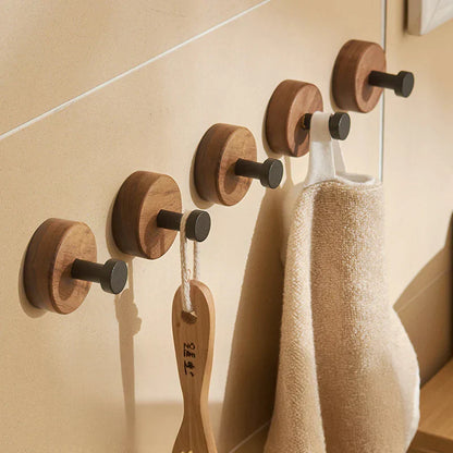 Simple Rustic Wooden Wall Hook - Nocini